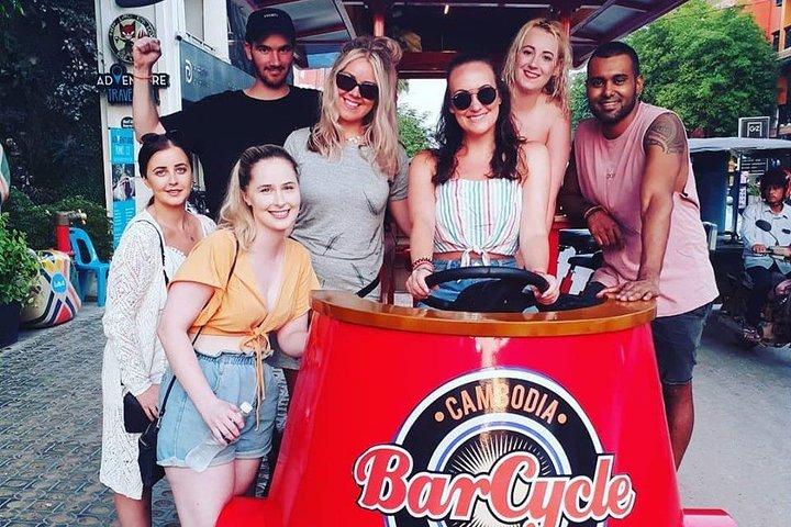 Siem Reap: Barcycle with Unlimited Cold Beers & Soft drinks
