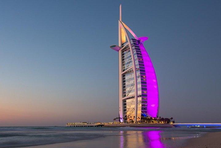 Tour privato della città di Dubai con crociera Dubai Marina Dhow