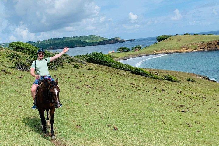 Privat strandridning med Sandy Hoofs St Lucia