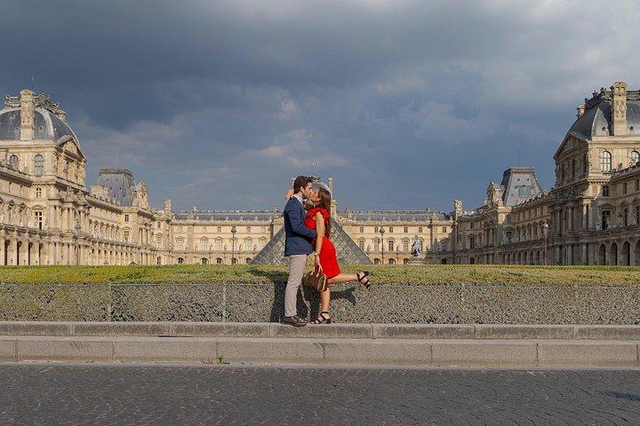 パリのエッフェル塔結婚式誓い写真撮影によるリニューアル式