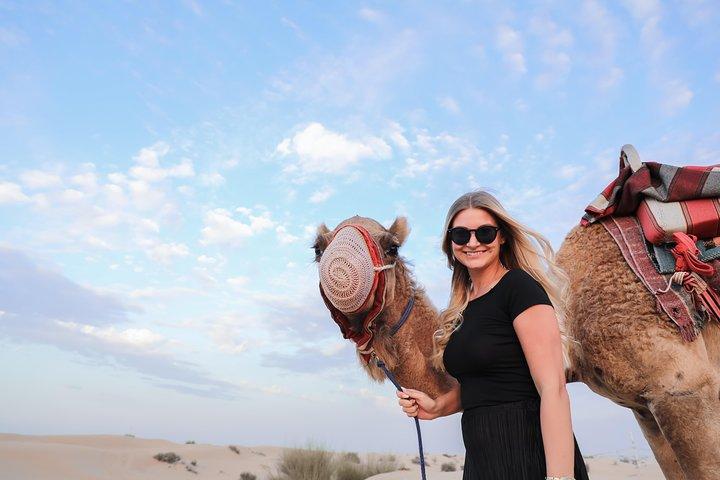 Dubai: Red Dune Bashing Safari, Sand Surf, Quad Bike & Camel Ride