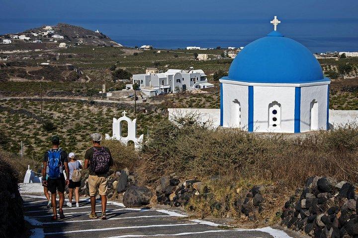 Santorini: aula de culinária e caminhada fácil