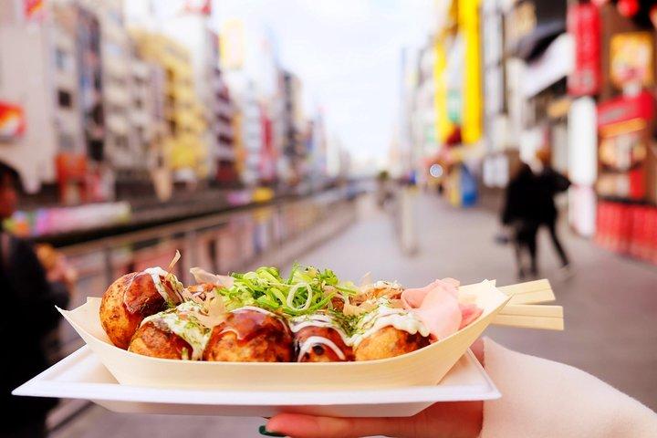 Visite gastronomique diurne d'Osaka Dotonbori