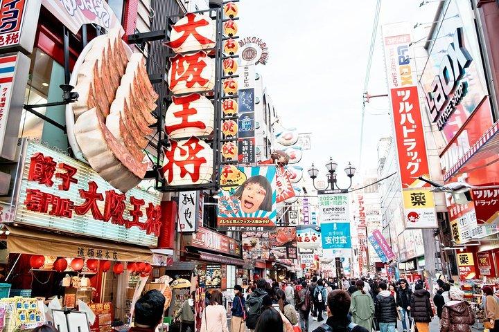 Visite gastronomique diurne d'Osaka Dotonbori