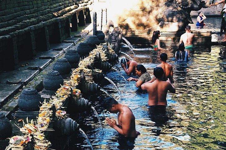 ウブドの共有ツアー：ウブドの滝、テガララン、聖水寺
