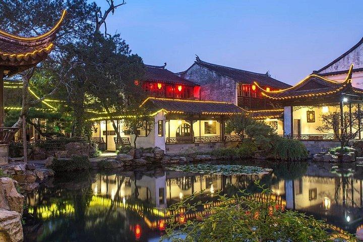 小グループ：上海から蘇州への日帰りツアー、蘇州博物館、平江路