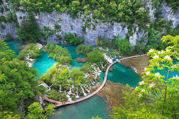 Tour privato: Gita di un giorno al Parco nazionale dei laghi di Plitvice da Dubrovnik