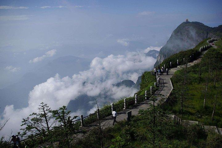 2 días de recorrido en tren de alta velocidad Leshan Mt.Emei
