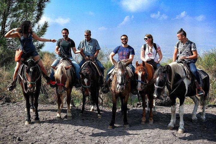 Passeio a cavalo guiado pelo Monte Vesúvio com amostra de vinho
