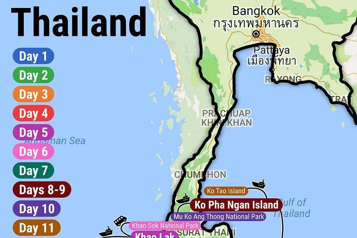 タイ南部:12 日間ですべてを巡る、ファースト クラスのカスタム ツアー