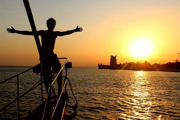 Lisbon - Romantic Sunset Cruise on a Vintage Sailboat