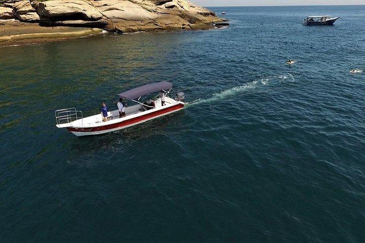 カガラス諸島へのボートトリップと、プラナサーフ潜水艦フライト。