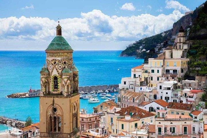 Positano y Amalfi en grupo pequeño en barco desde Roma con tren de alta velocidad