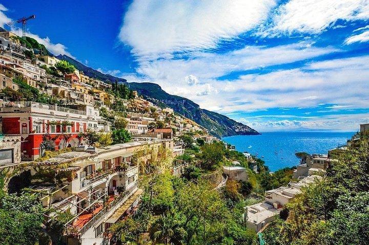 Positano y Amalfi en grupo pequeño en barco desde Roma con tren de alta velocidad
