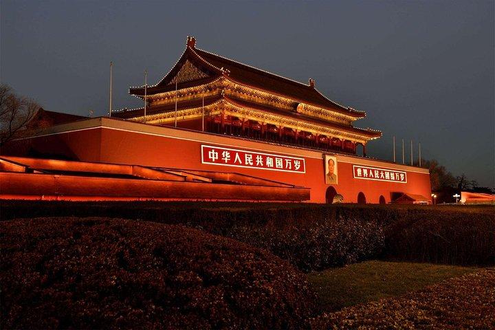 Vegetarisches Restaurantrestaurant des King's Joy und Nacht durch die Beijing City