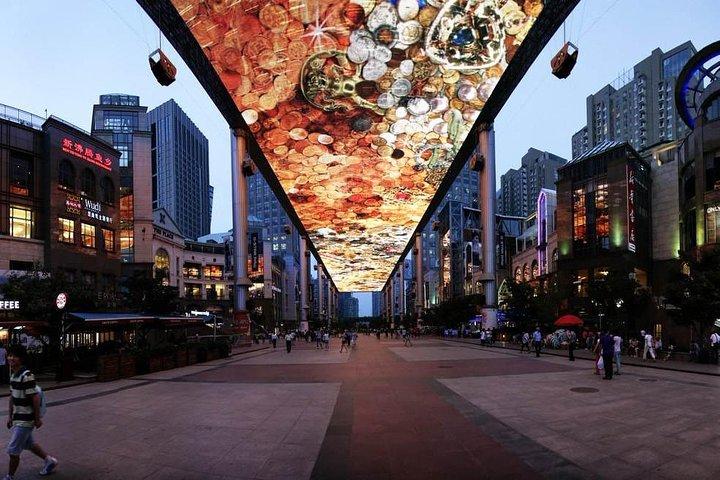 Vegetarisches Restaurantrestaurant des King's Joy und Nacht durch die Beijing City