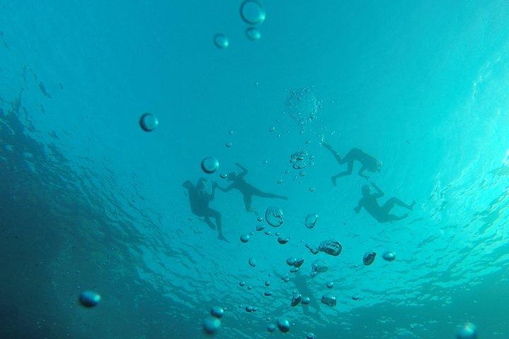 クリスタルウォーターでのカヤック＆シュノーケリング、海の洞窟、スペイン、イビサ島