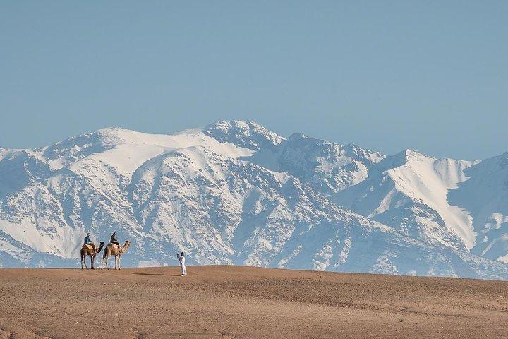 Autentica esperienza in cammello Agafay con snack marocchino