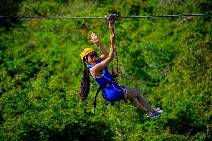 Zipline Mega Splash im Bavaro Adventure Park