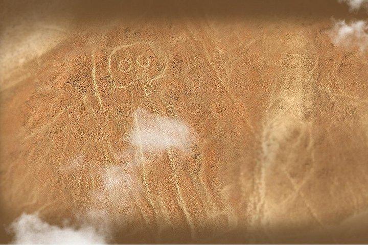 イカのナスカの地上絵と砂丘バギー (ワカチナ)