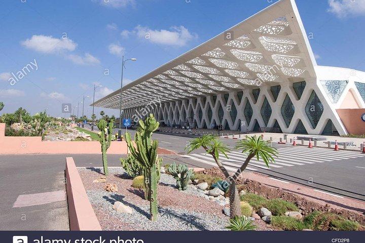 shuttle van de luchthaven van Marrakech naar het centrum van Marrakech