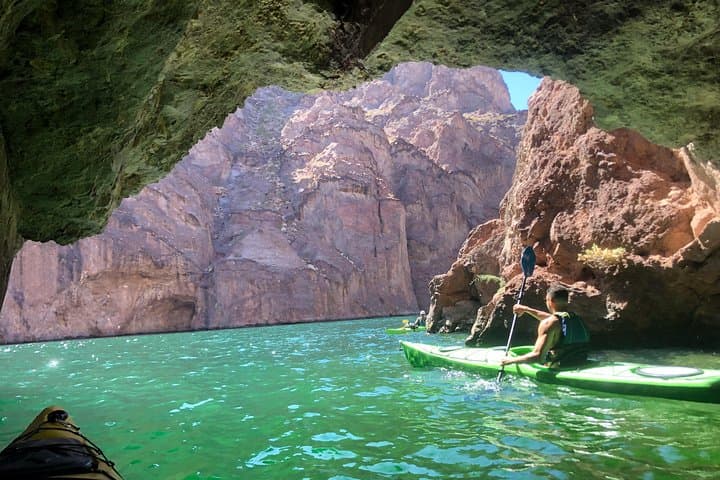 Self-Drive Emerald Cave Guided Kayak Tour from Willow Beach