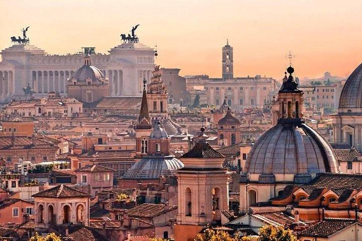 Traslado desde el centro de Roma al aeropuerto de Fiumicino con furgoneta