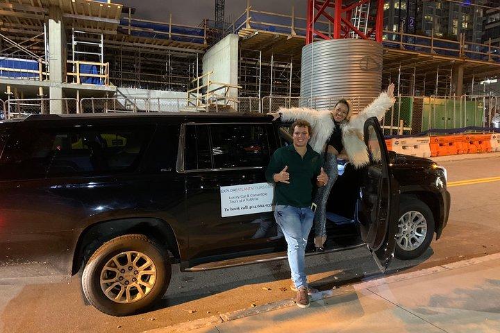 Visite nocturne d'Atlanta en voiture privée