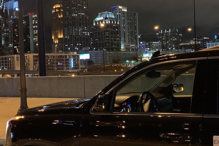 Visite nocturne d'Atlanta en voiture privée