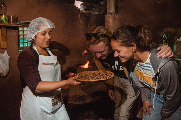 Make artisan chocolate , chicha de jora and ceramic ornaments with local experts