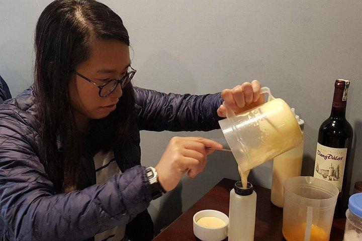 Hanoi daily egg coffee making course with local guide