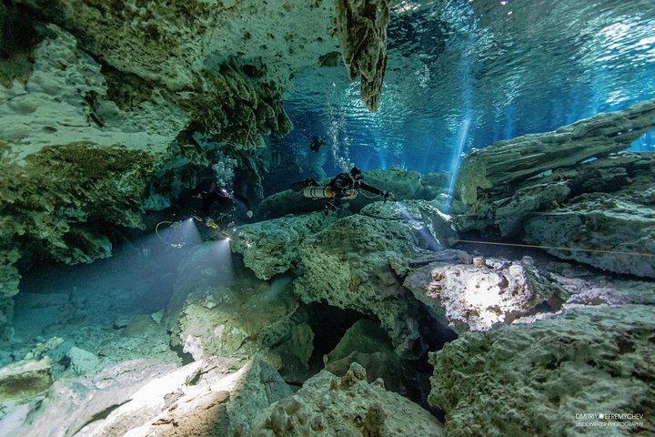 Cenotes diving Dos Ojos and The Bat Cave
