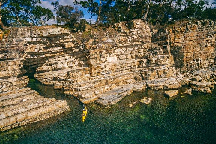Hobart's Cliffs, Caves and Beaches Kayak Tour