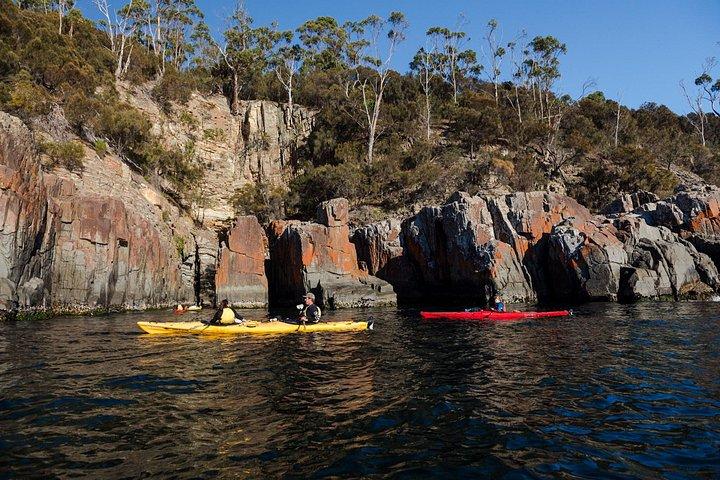 Hobart's Cliffs, Caves and Beaches Kayak Tour