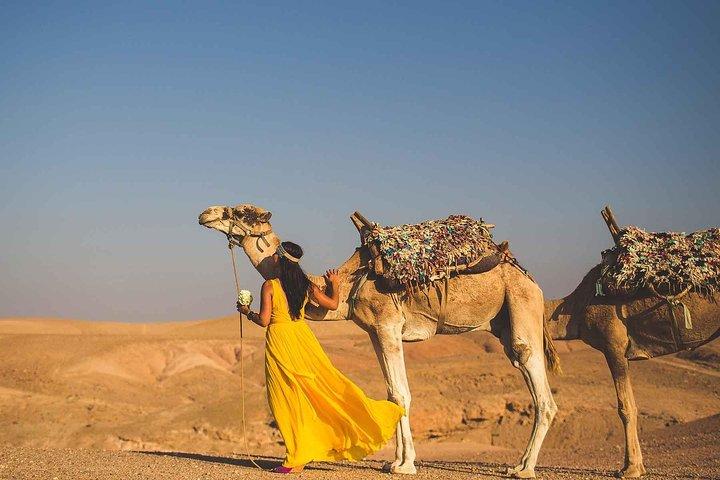 Marrakech: Agafay Desert and Atlas Mountains Tour & Camel Ride