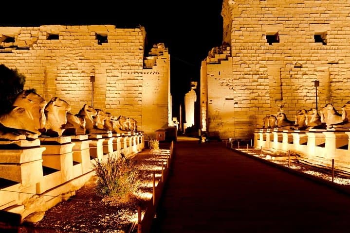 Sound and Light Show at karnak temple.