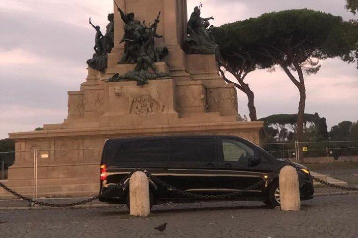 Traslado privado Vip al aeropuerto desde el aeropuerto de Roma al hotel de la ciudad de Roma