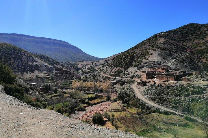 Horse back riding near Agafay desert and 2 Atlas Mountain valleys discovery