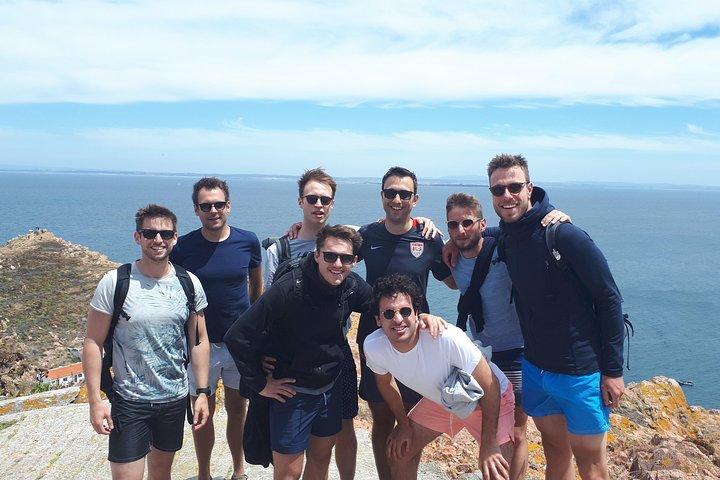 Shared Group Boat and Kayak at Berlengas Island with a local