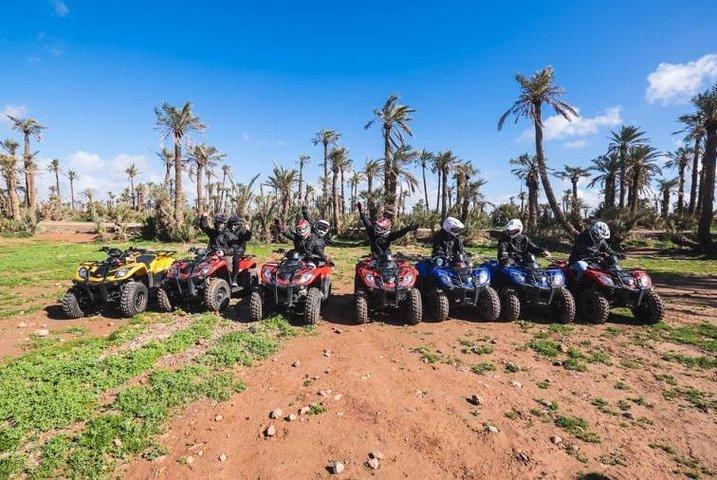 "Majorelle Garden & Palmeraie Quad Biking: Marrakech Adventure"