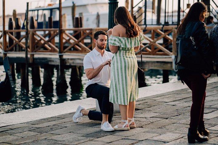Fotógrafo da proposta em Veneza