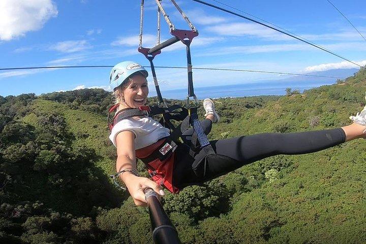 6 Dual-Zipline-Bergabenteuer in Maui