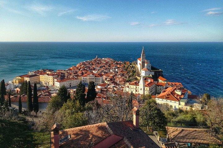 Grot van Postojna, Predjama-kasteel en Piran-tour vanuit Ljubljana