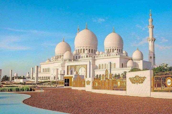Visite privée de la ville d'Abu Dhabi avec le musée du Louvre et le café d'or à l'Emirates Palace