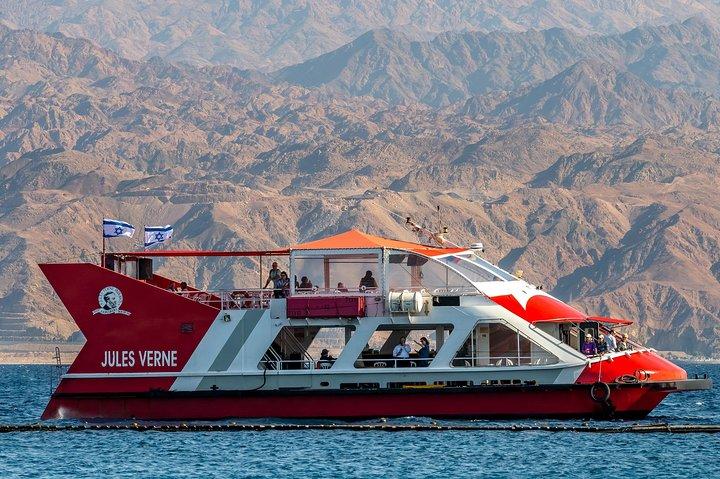 Crociera in barca con fondo di vetro a Eilat