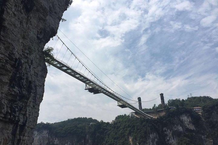 Zhangjiajie dagstur i Grand Canyon, Glass Bridge, Baofeng-søen