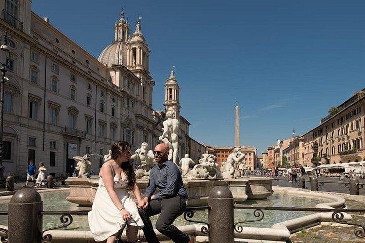 Civitavecchia港からのプライベートショアエクスカーション：新婚旅行ローマツアープロフェッショナルフォトグラファー