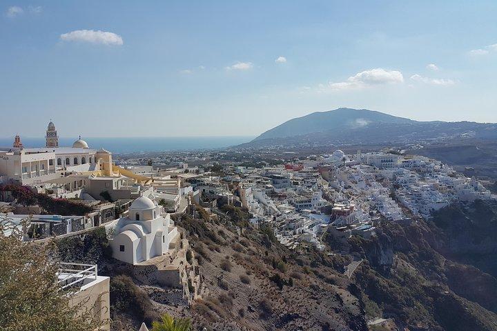 Santorini: 4hr Excursión en tierra para grupos pequeños con caminata mínima