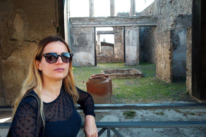 Billet coupe-file pour Pompéi et Herculanum avec déjeuner et dégustation de vins depuis le port de Naples