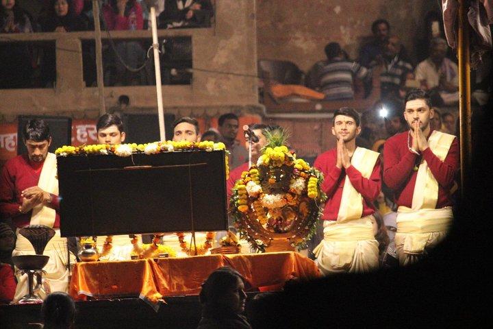 Evening Arti Ceremony - The light performance on the Bank of Ganges in Varanasi